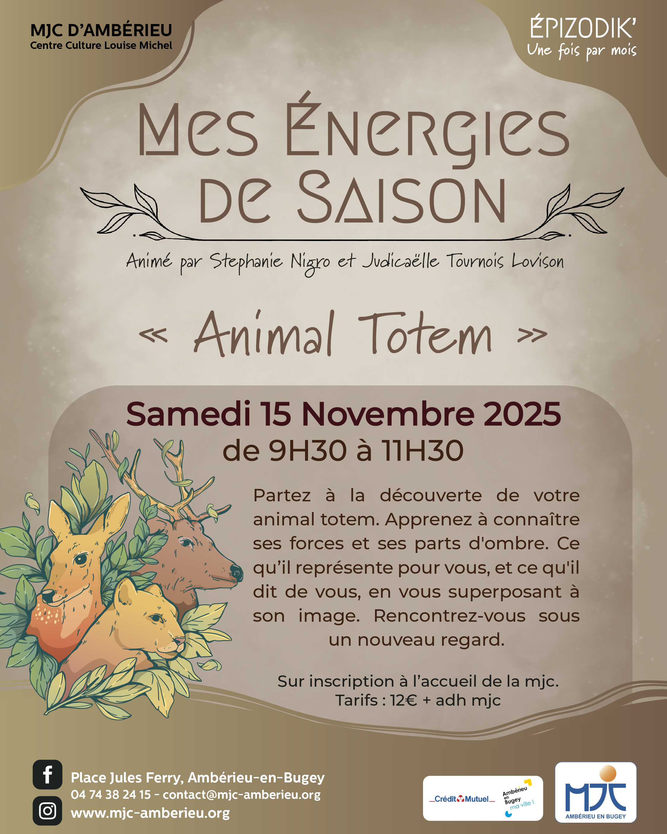 Samedi 15 novembre à 9H30